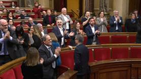 Euforia en ERC y JxCat en el Parlament tras el fallo del tribunal de Luxemburgo