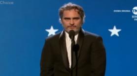 El aplaudido discurso de Joaquin Phoenix (Joker) en los Premios Critic's Choice