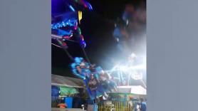 Dos niños resultan heridos tras desprenderse una atracción de feria en Filipinas