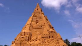 El castillo de arena más alto del mundo está en Dinamarca