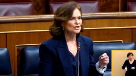 El mensaje de Carmen Calvo al PP por criticar el 8M