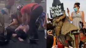 Tiroteo en Nuevo México contra unos manifestantes que intentaban derribar la estatua de un conquistador