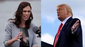 Jacinda Ardern responde a las críticas de Trump por el aumento de casos en Nueva Zelanda