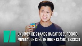 Max Park, un joven de 21 años con autismo, ha batido el récord mundial de cubo de Rubik clásico (3x3x3) en un tiempo de 3.134 segundos