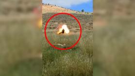 Un joven israelí resulta herido al explotar una bandera palestina cuando le daba una patada