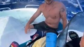 El hundimiento entre risas y lágrimas de un barco en Mallorca con surrealista rescate alemán