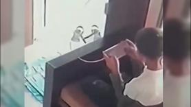 Entra un guepardo en una casa y la reacción de este niño es inigualable