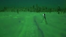 El cielo de Alaska se tiñe de magia cuando una aurora boreal transforma la nieve en un paisaje verde