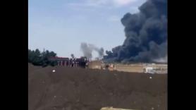 Sale humo del aeropuerto iraní de Tabriz tras un nuevo bombardeo