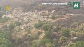 Pueblos arrasados y montañas calcinadas: el desolador paisaje de Ourense tras los incendios