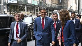 Sánchez reafirma su defensa del pueblo palestino en EEUU: "El genocidio es el peor crimen, no podemos mirar a otro lado"