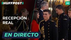 Recepción de los reyes en el Palacio Real por el Día de la Hispanidad