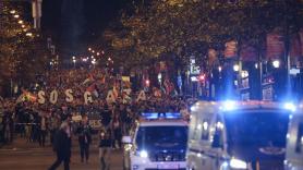 Bilbao se vuelca con Palestina: miles de personas toman las calles antes del partido en San Mamés