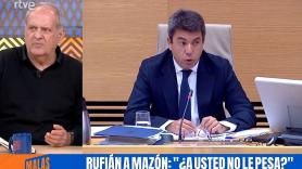 Javier Aroca define más serio que nunca qué le ha faltado a Mazón justo a su lado en la Comisión de la DANA