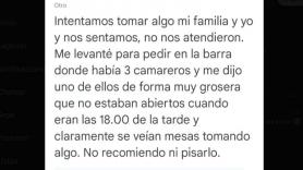 Deja una reseña de una estrella porque no le atienden al estar cerrando y la respuesta del restaurante es de estrella Michelin