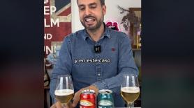 Sergio Estévez, experto en catas, prueba la Mahou Clásica y la Mahou Cinco Estrellas, las compara y dicta sentencia