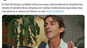 Un epidemiólogo da una triple respuesta al ver las palabras del CEO de La Mafia, que criticó que los trabajadores con fiebre no vayan a trabajar