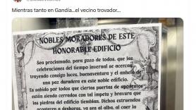 Un vecino de Gandía se queja por los portazos en su edificio tirando de épica medieval: "No son dragones a derrotar"