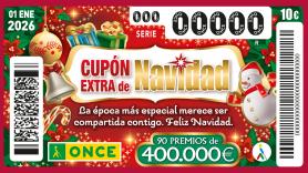 Premios del Cupón Extra de Navidad de la ONCE 2026