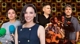 Del chándal de felpa y el mono de trabajo azul a la cima de la TV: las imágenes que demuestran el cambio radical de estatus de Chenoa y Estopa