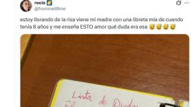 Recupera la nota que escribió de pequeña: plantea una duda digna de esa edad