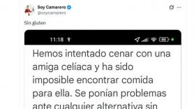 Se queja de un restaurante por no asegurar comida sin gluten: la respuesta del dueño es para apuntar y llevarla bien memorizada