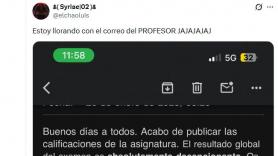 Un profesor manda este correo a sus alumnos para dar las notas: les da un dato demoledor y termina de una forma que arrasa