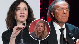 Afra Blanco califica con estos tres duros adjetivos lo de Ayuso con Julio Iglesias: su réplica, de las más sonadas