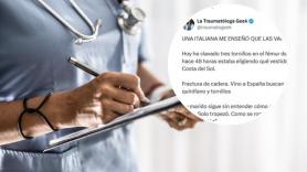 Una traumatóloga saca esta lección tras atender a una italiana que se fracturó la cadera estando de vacaciones en España