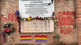 Realizan un acto vandálico en la tumba de las Trece Rosas en Madrid con amenazas de muerte a Sarah Santaolalla
