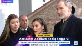 Primeras palabras de Felipe y Letizia, consternados por el accidente de los trenes de Adamuz: "La prioridad ahora es atender, es acompañar, es asistir"