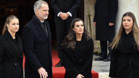 El gesto de los reyes Felipe y Letizia, la princesa Leonor y la infanta Sofía en el funeral de Irene de Grecia que otros 'royals' no tuvieron