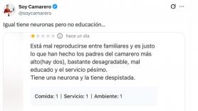 Un cliente insulta al camarero de un restaurante: la respuesta del jefe es inmediata y es de las que duelen