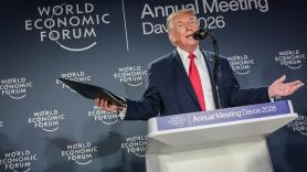 Trump presume en Davos de que gracias a EEUU no hablan alemán: un detalle arruina su discurso