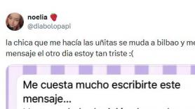 Le manda este mensaje a una clienta para despedirse al mudarse de Burgos a Bilbao y arrasa: es de lo más agradecido que se ha visto