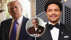 Trump amenaza con hacerle un 'jimmy kimmel' al presentador de los Grammy por bromear sobre Epstein