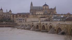 El Puente Romano de Córdoba tras la crecida del Guadalquivir, en imágenes