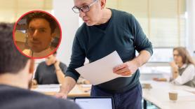 Una maestra dice que no ve normal que haya docentes de 60 años: un profesor, días después, le da la lección de su vida