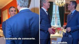 Sánchez se reúne con el gobernador de California y le regala un libro que, ni por asomo, se esperaba