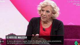 Preguntan a Carmena por el futuro de la izquierda: lo resume todo en una frase final de esas que son para tatuarse