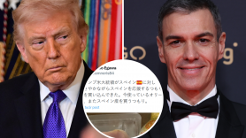 Un japonés ve la amenaza de Trump a España y lo primero que hace es alabado en todo el mundo