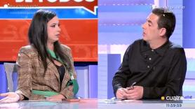 Sarah Santaolalla abandona el plató de 'En boca de todos' tras una discusión con Antonio Naranjo