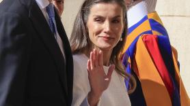 La reina Letizia, más Letizia que nunca en la audiencia con el papa León XIV en el Vaticano