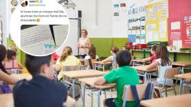 Una profesora se pone a llorar delante de sus alumnos: lo que hacen estos al día siguiente está siendo admirado por muchos