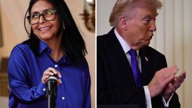 Delcy Rodríguez participa en un foro económico en Miami que clausurará Donald Trump