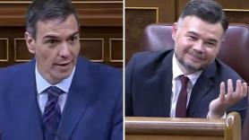 Rufián le dice a Sánchez que tiene "potra": la respuesta del presidente saldrá en todos los telediarios de España