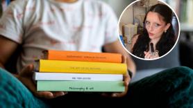 Kenya Stephanie, escritora, explica la razón por la que los títulos en el lomo de los libros están orientados de diferente forma