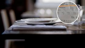 Come en un restaurante, pero cuando llega la cuenta se encuentra con algo que no esperaba: "¿Es legal?"