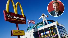 El CEO de McDonald's, tras viralizarse por darle un mordisquito a una hamburguesa: "Toda la culpa es de mi madre, que me decía que no hablara con la boca llena"