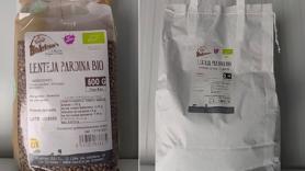 La AESAN advierte de la presencia de trigo y otros cereales sin etiquetar en unos lotes de lentejas pardinas de la marca BioArtesa